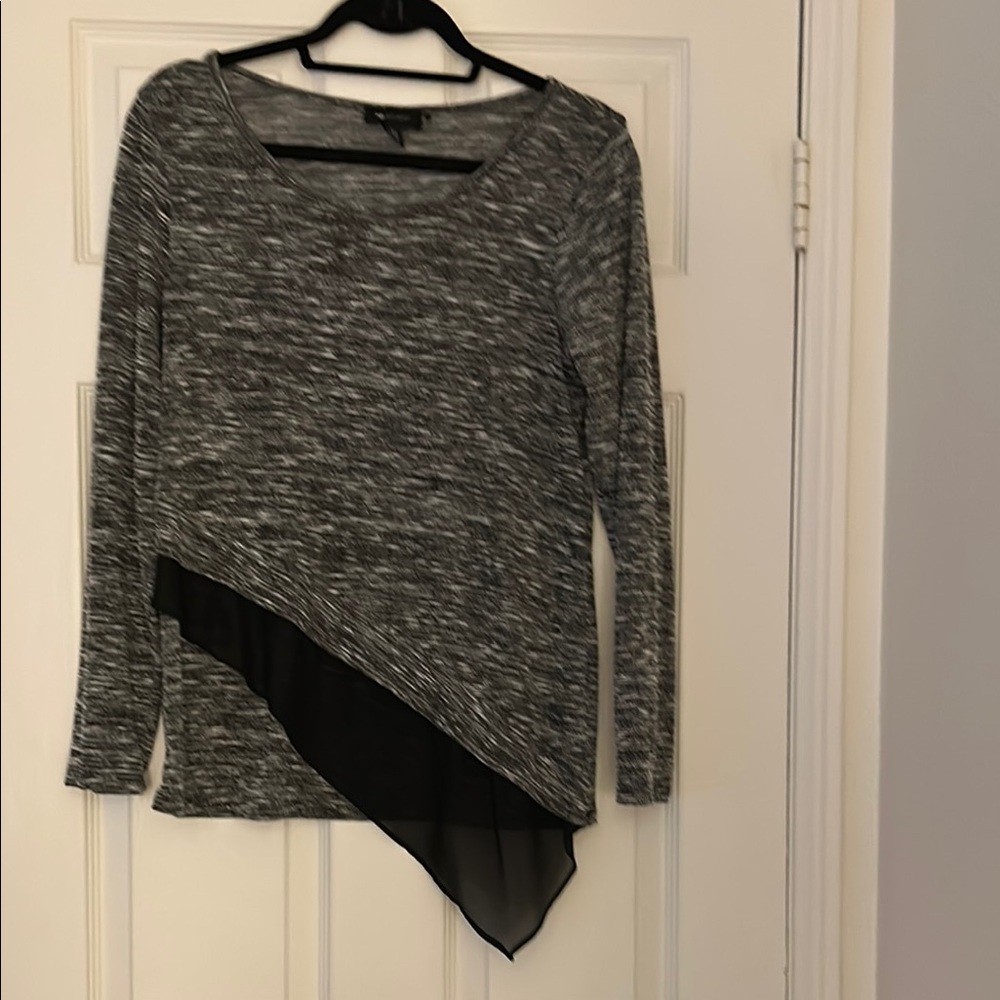 Variegated long blouse